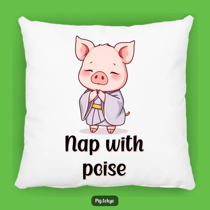 Funny Pig Kimono Pillow: Plush Graceful Bow, The Ultimate Elegant Gift!