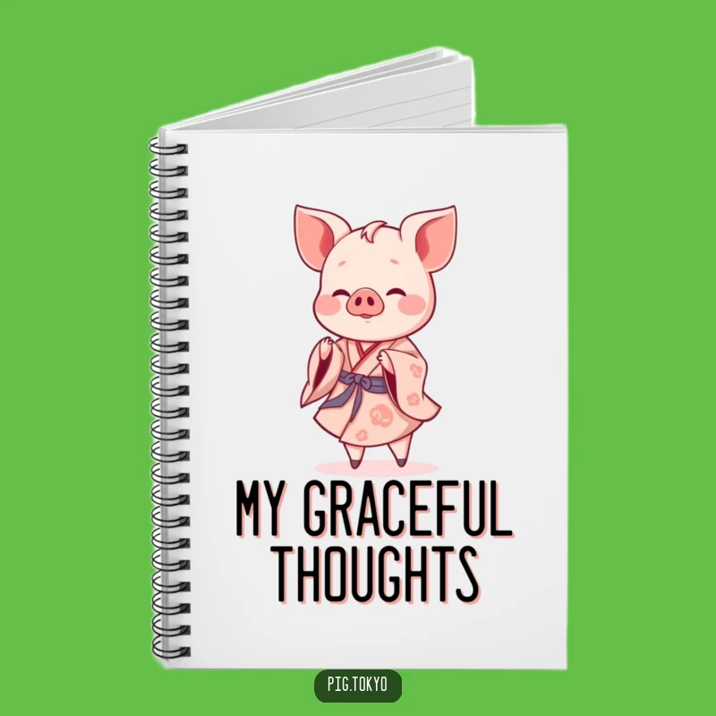 Funny Piglet Twirling Notebook: Jot Down Grace, Perfect Funny Gift